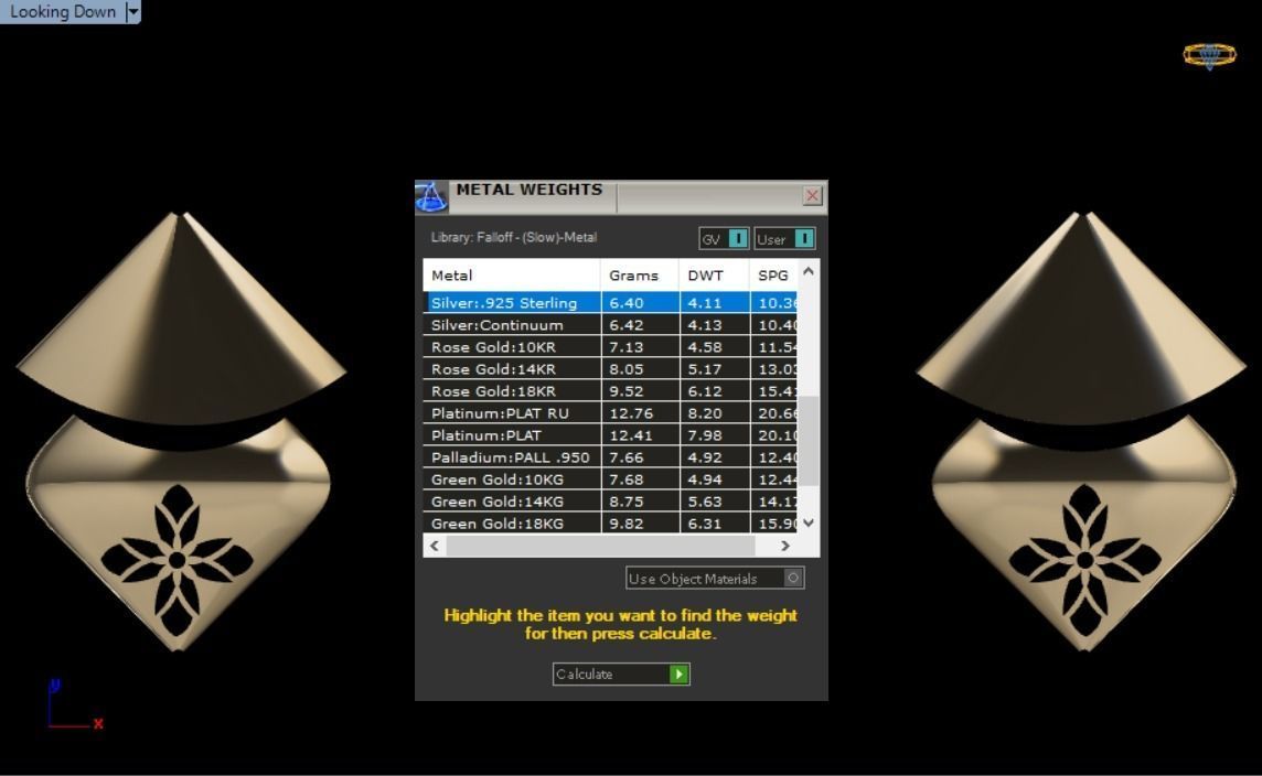 women set earrings and pendant 3D print model_16