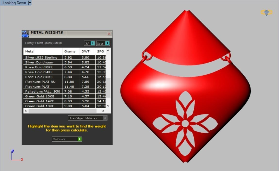 women set earrings and pendant 3D print model_13