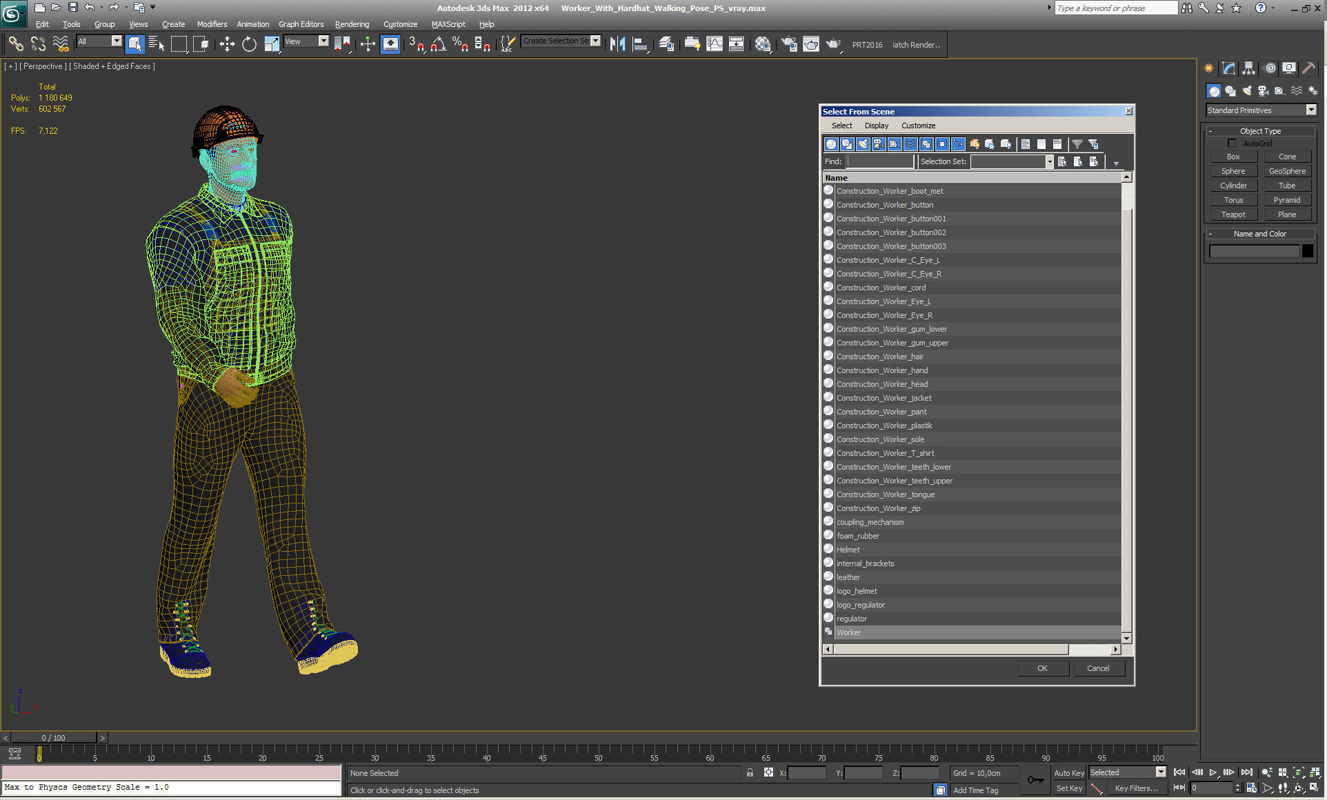 Worker With Hardhat Walking Pose 3D model_17