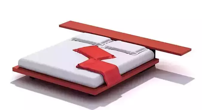 Retro Red And White Bed