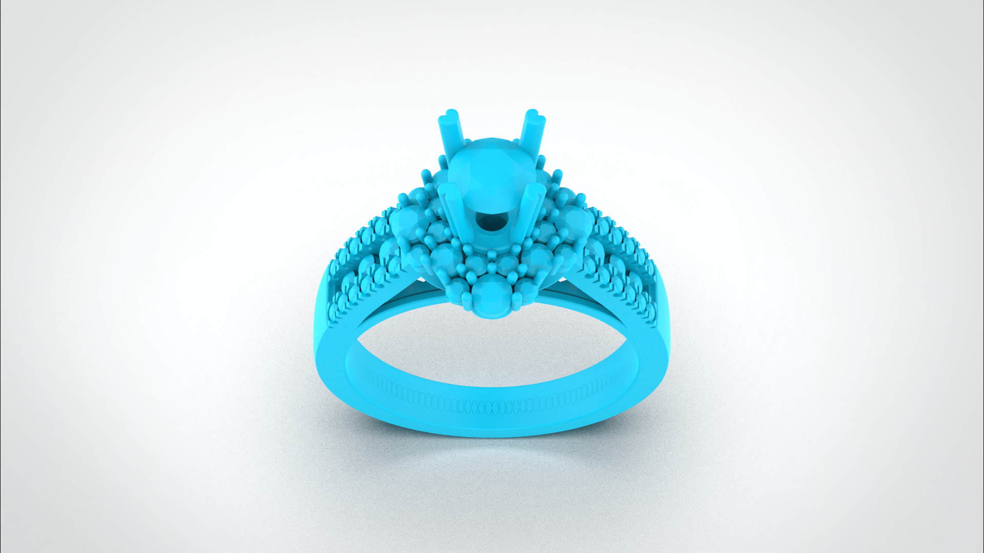 Engagement ring 3dm stl obj detail 3D print model R012 3D print model_24