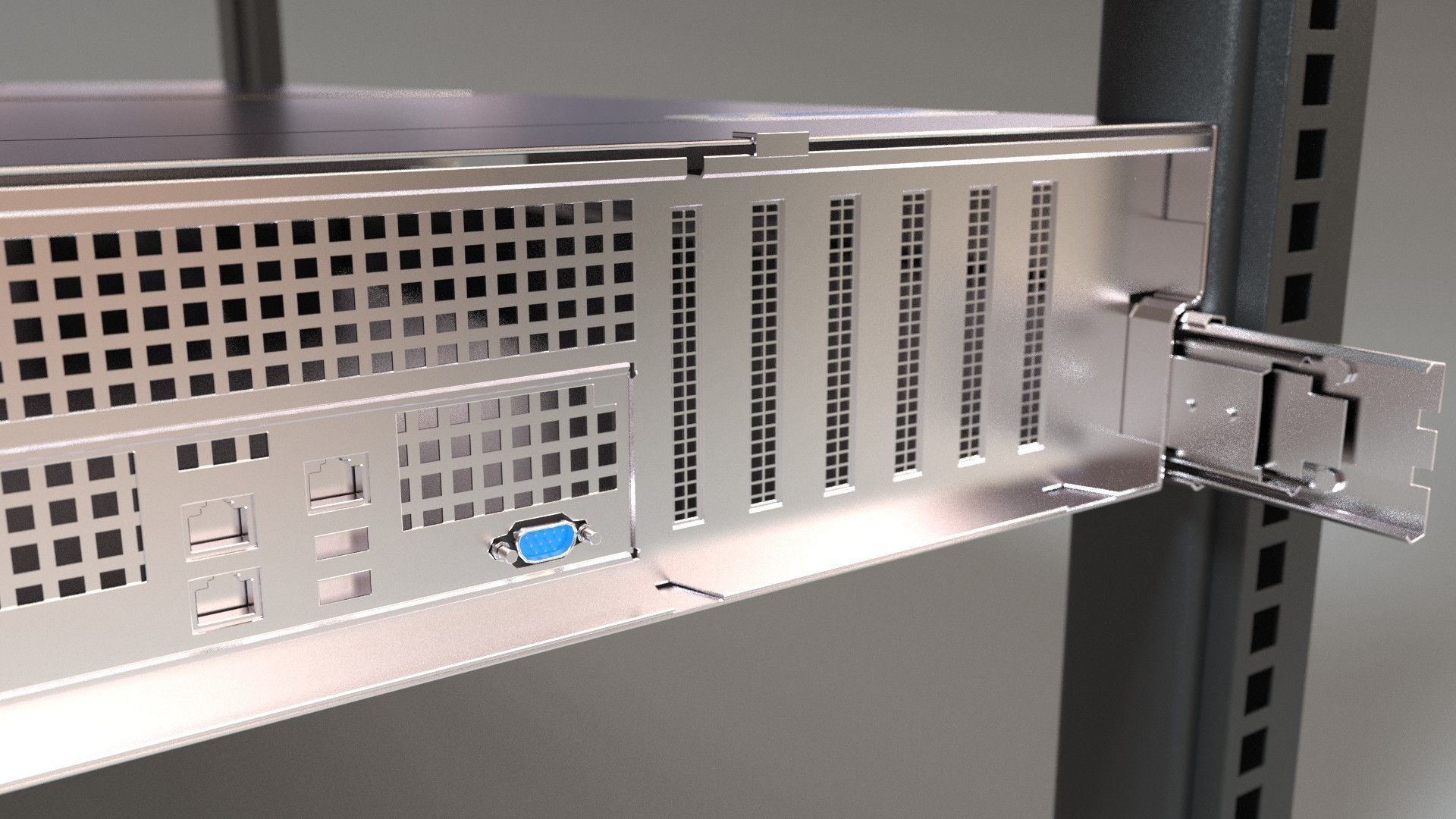 Host machine chassis memory model 3D model_9