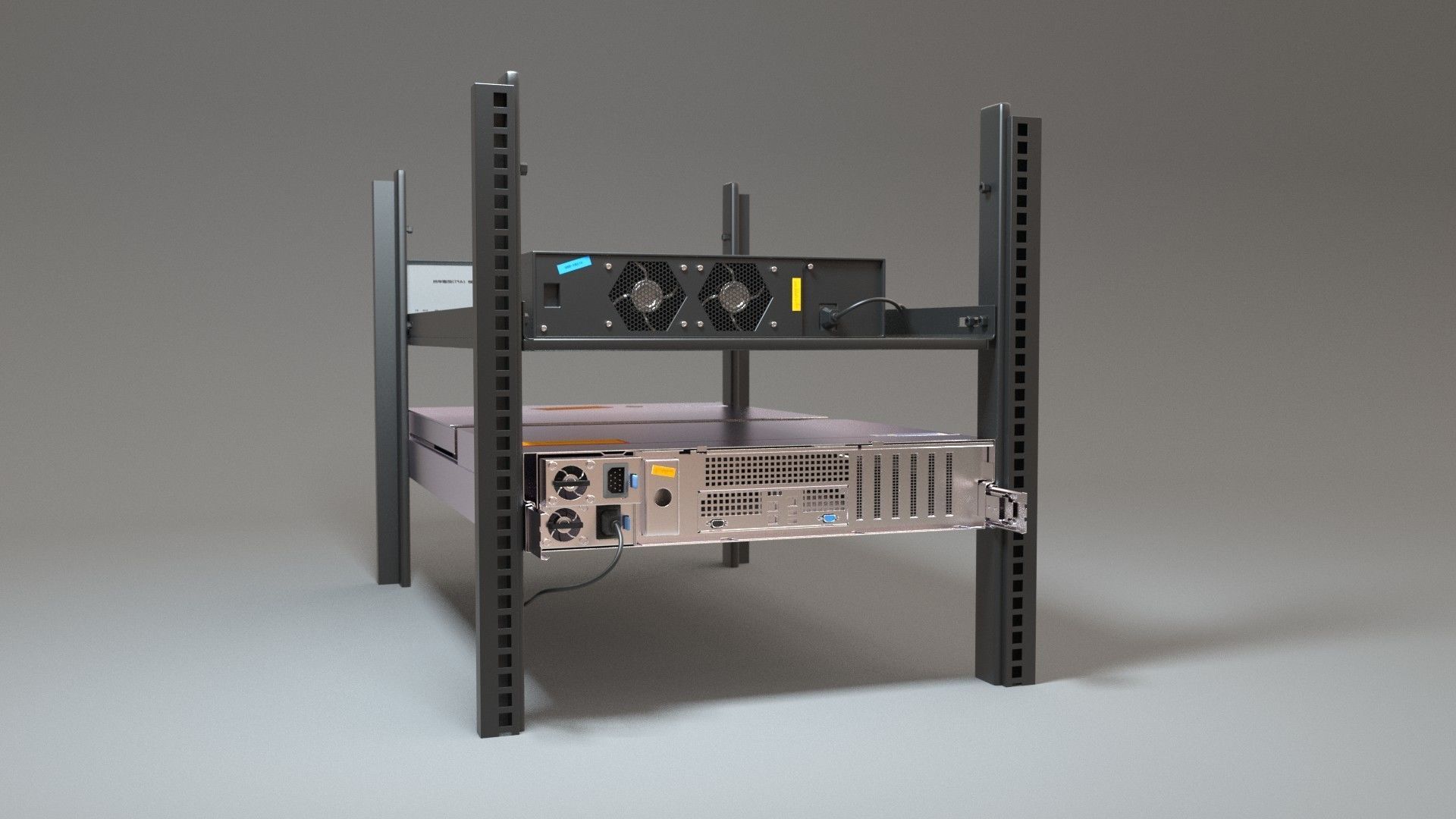 Host machine chassis memory model 3D model_2