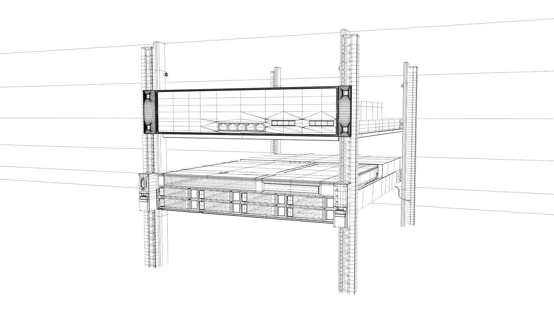 Host machine chassis memory model 3D model_10