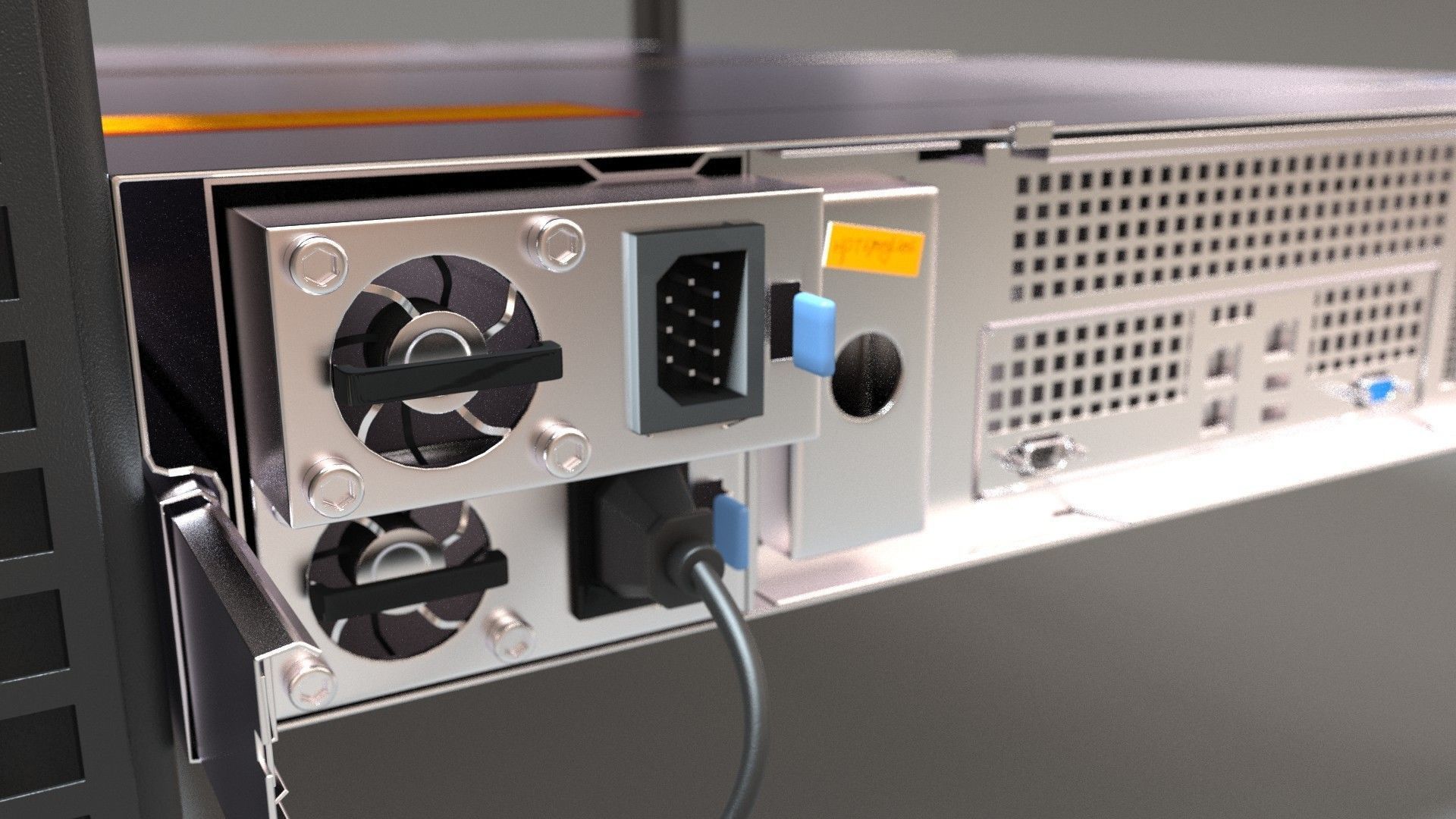 Host machine chassis memory model 3D model_8