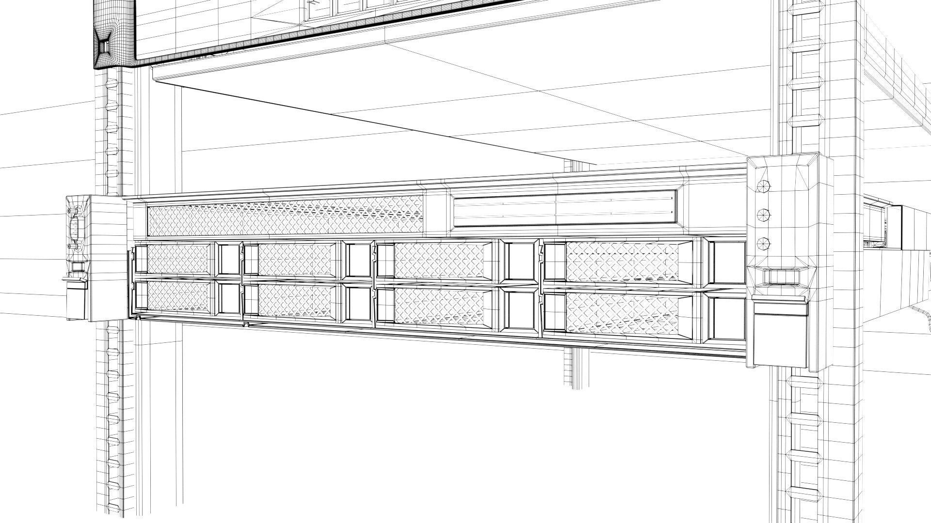 Host machine chassis memory model 3D model_14