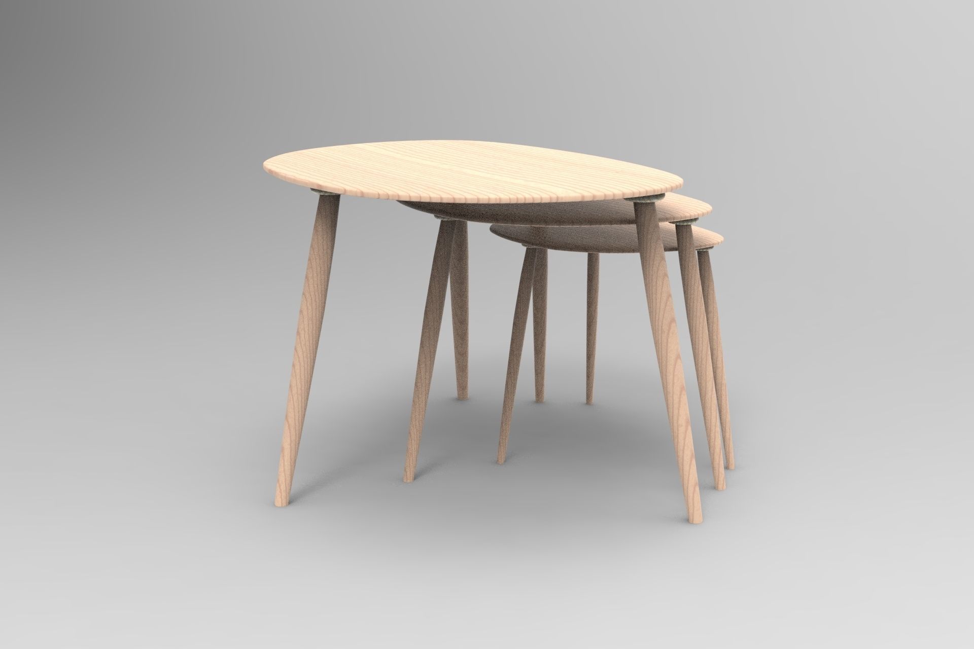 Originals Side Table Low-poly 3D model_3