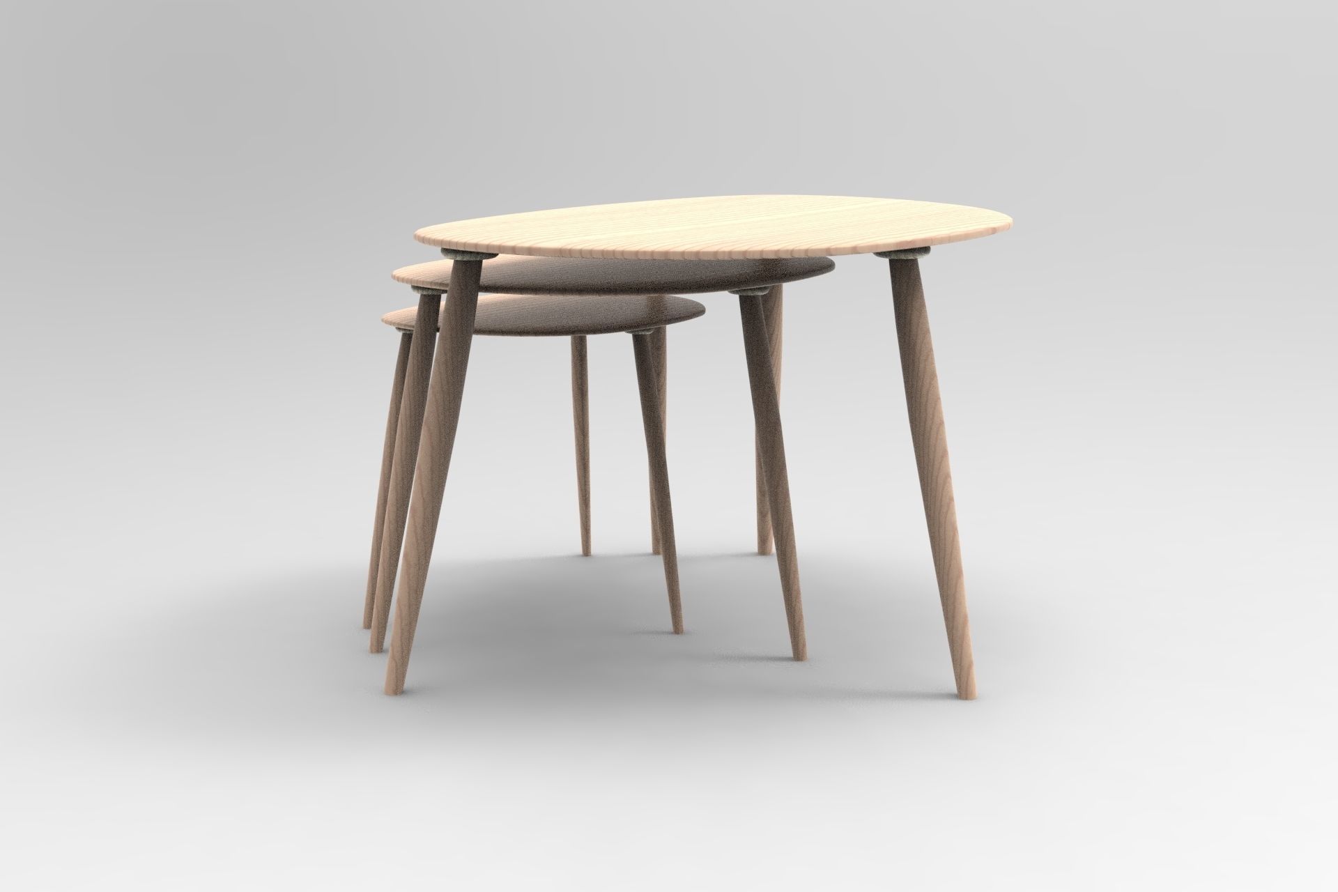Originals Side Table Low-poly 3D model_2