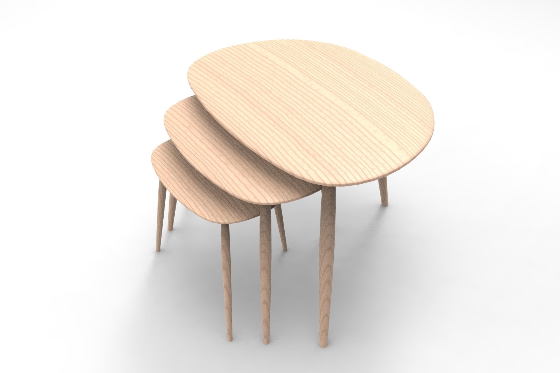 Originals Side Table Low-poly 3D model_1