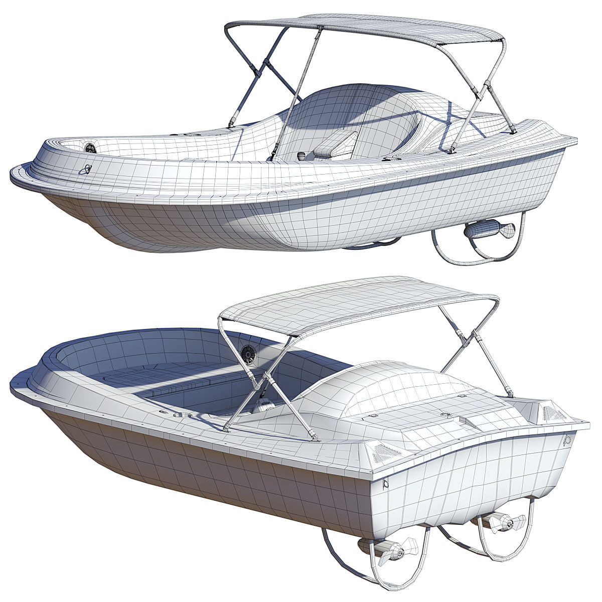 E-Motion electric pleasure boat 3D model_9