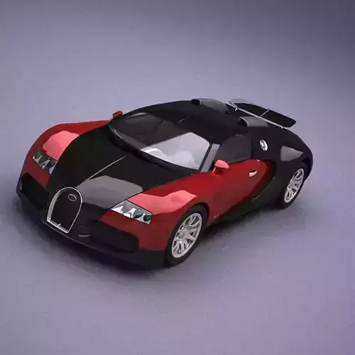 Bugatti Veyron model in Lightwave 3D