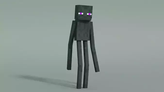 Minecraft Enderman Low-poly 3D model