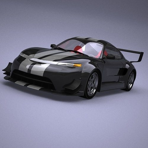 Generic car 06 model in Lightwave 3D 3D model