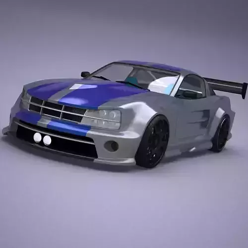 Generic car 07 model in Lightwave 3D
