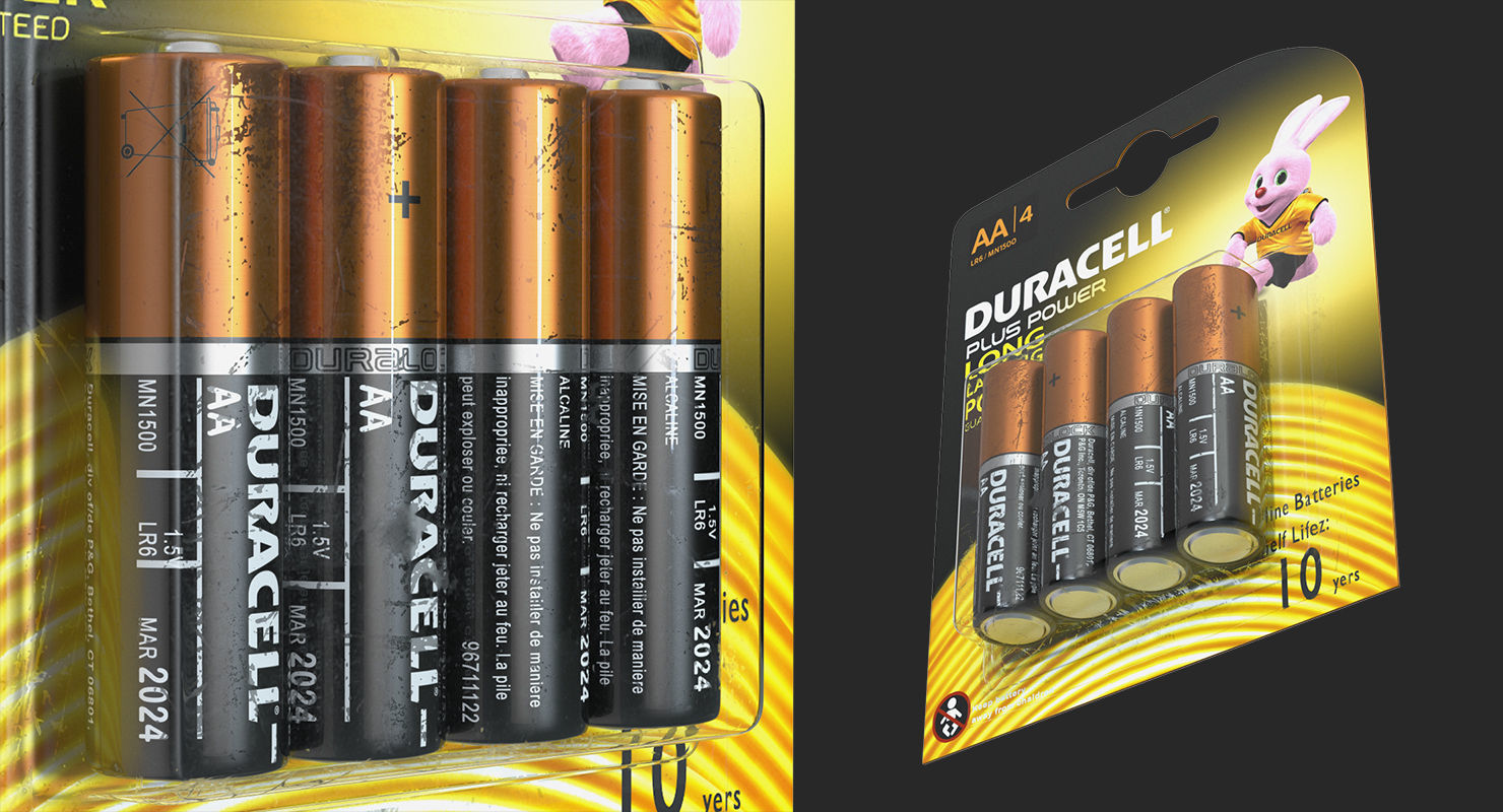 Duracell Batteries Packages Collection _30