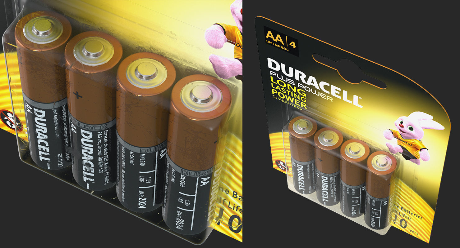 Duracell Batteries Packages Collection _23