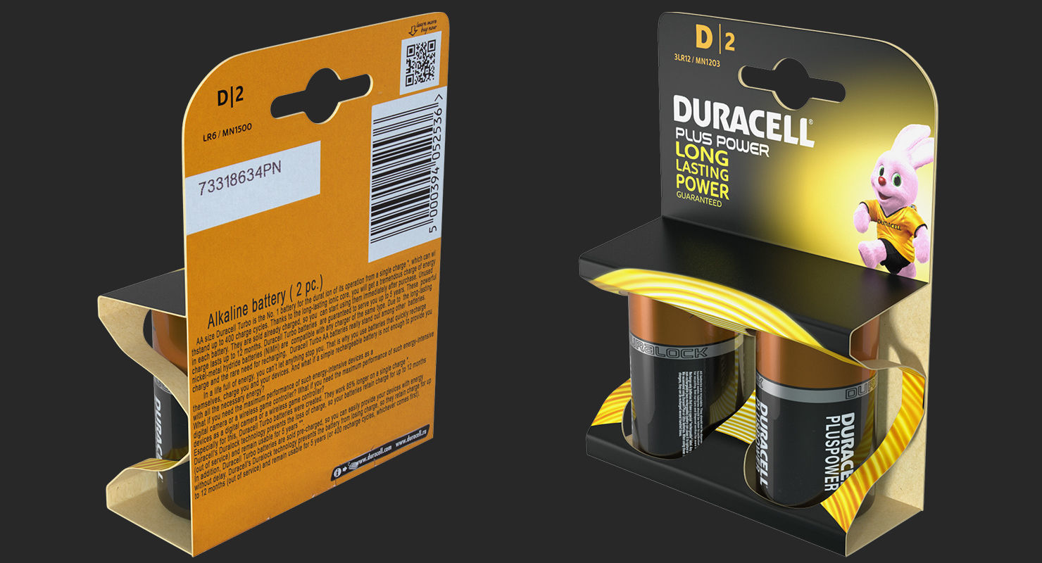 Duracell Batteries Packages Collection _20