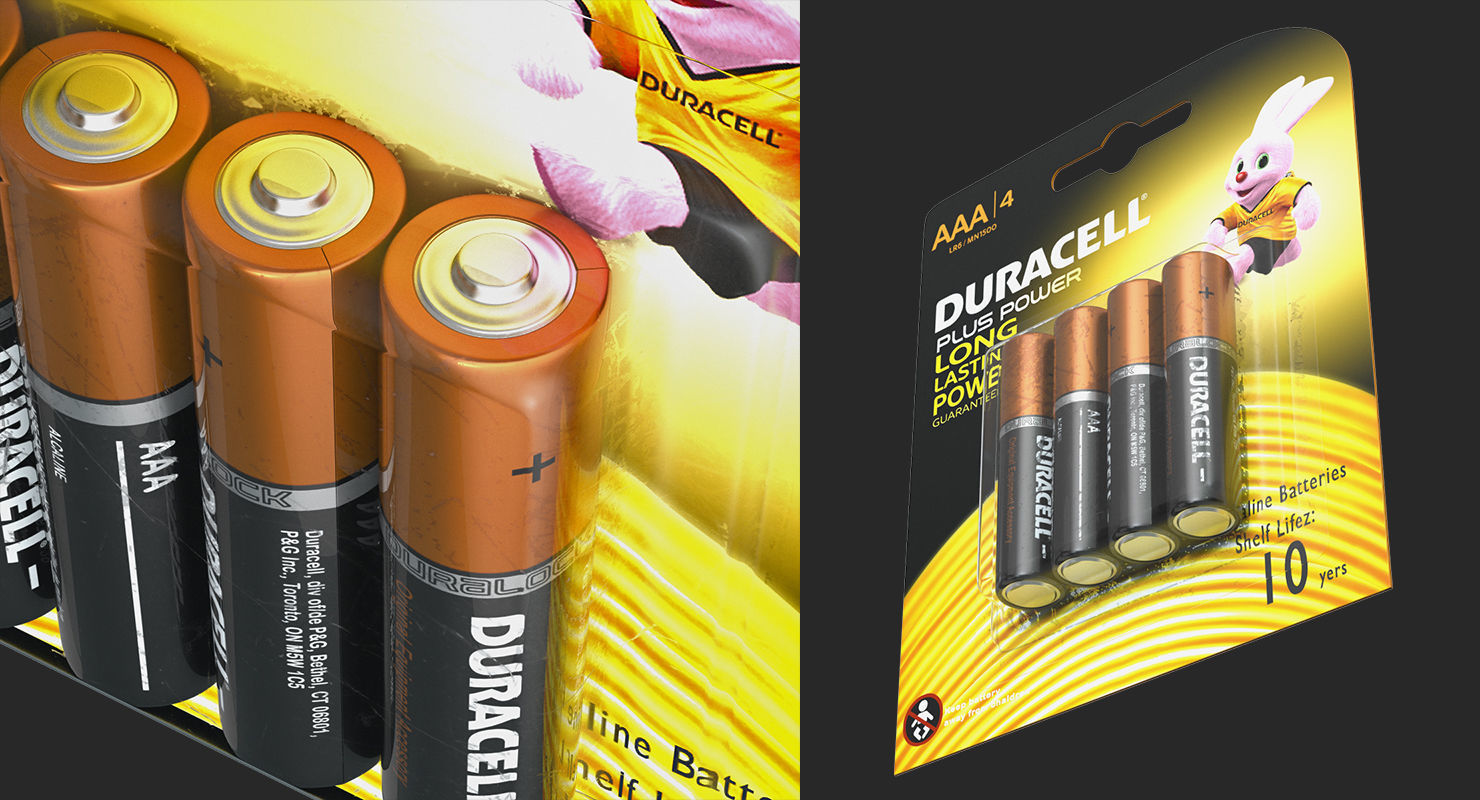 Duracell Batteries Packages Collection _42
