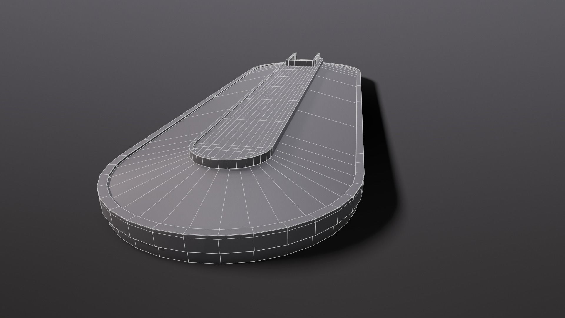 Airport Claim Transporter Baggage Low-poly 3D model_5