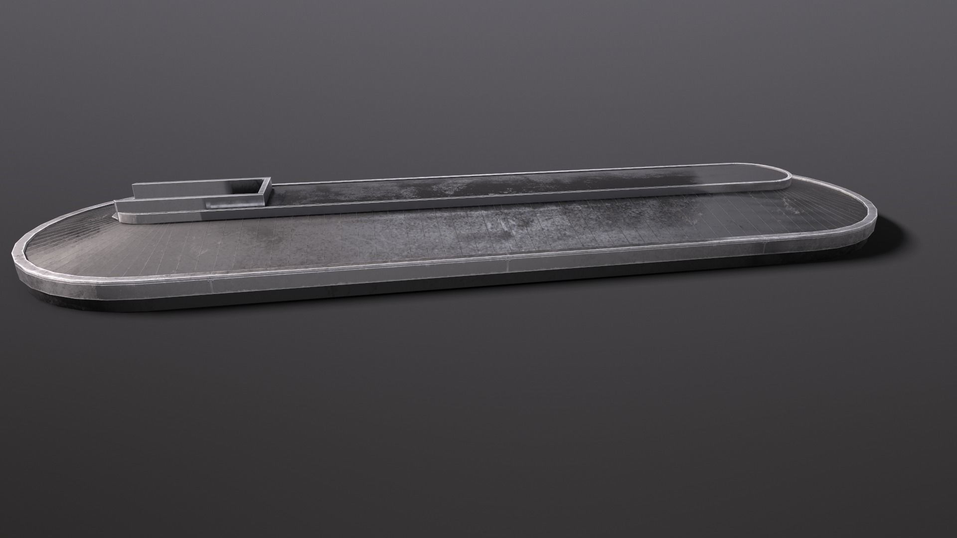 Airport Claim Transporter Baggage Low-poly 3D model_3