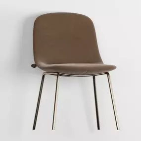 Chair with metal legs on wall Free 3D model_0