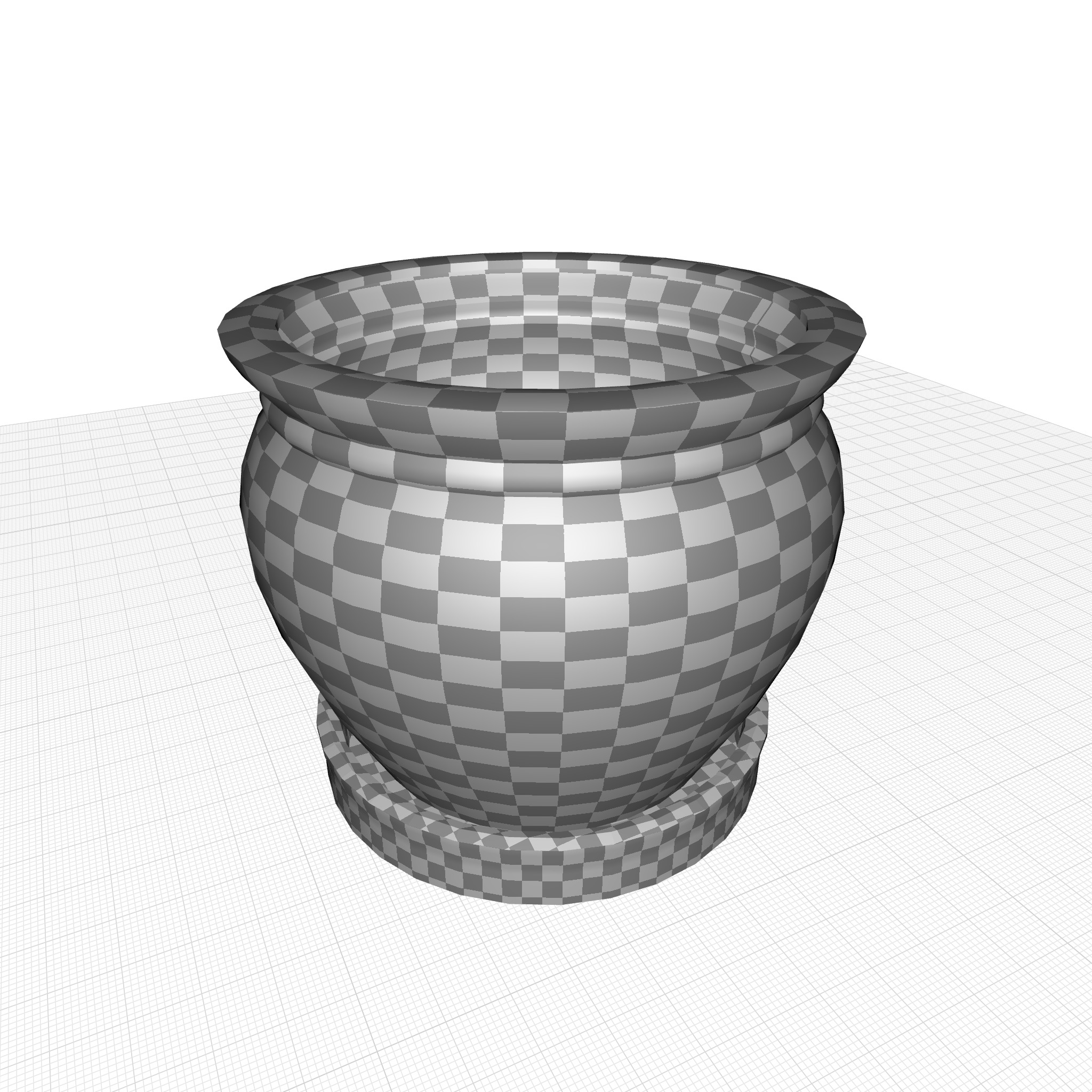 Dinapoli Ceramic Pot Planter 3D model_3