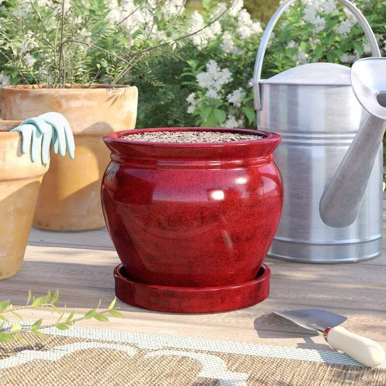 Dinapoli Ceramic Pot Planter 3D model_0