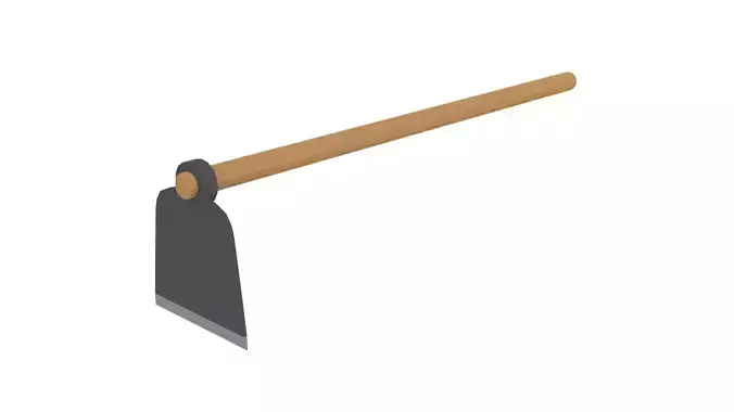 Low Poly Cartoon Hoe