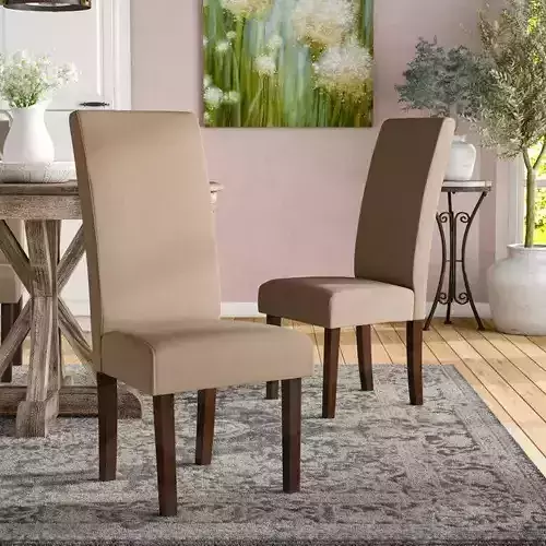 Rayford Fabric Panel Parsons Chair - 3 Colour