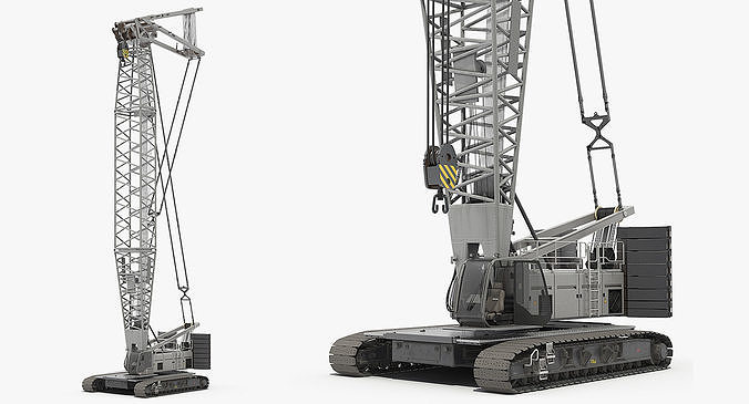 Generic Crawler Crane Rigged 3D model
