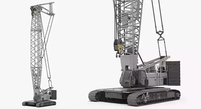 Generic Crawler Crane Rigged 3D model