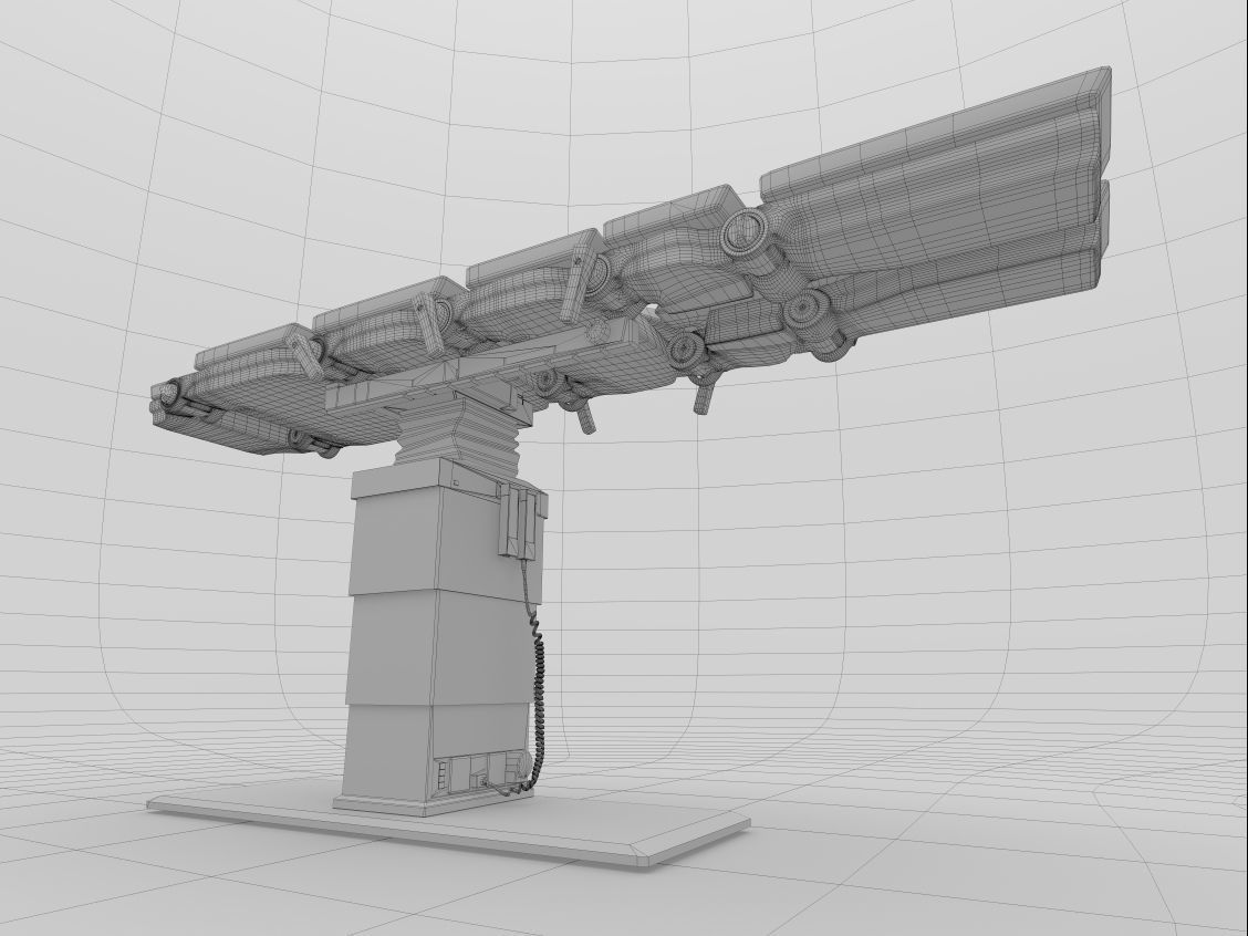surgical table 3D model_4