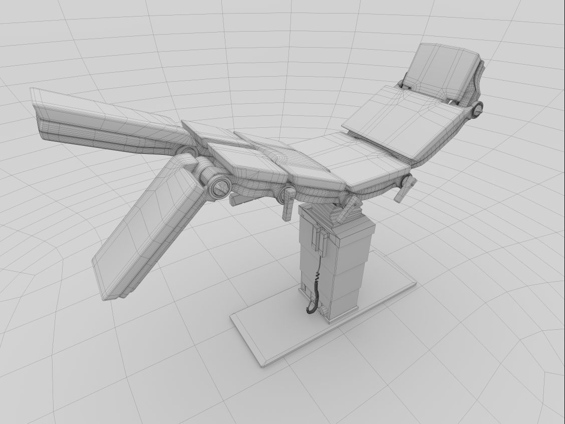 surgical table 3D model_5