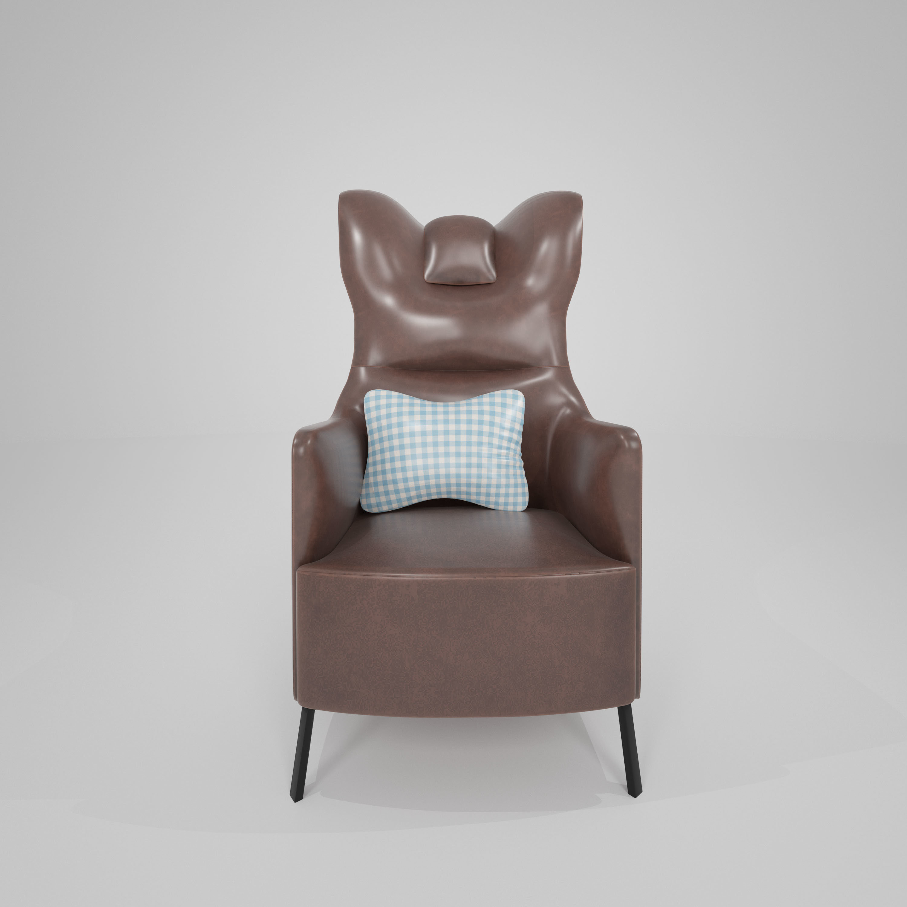 arm chair  Free low-poly 3D model_2