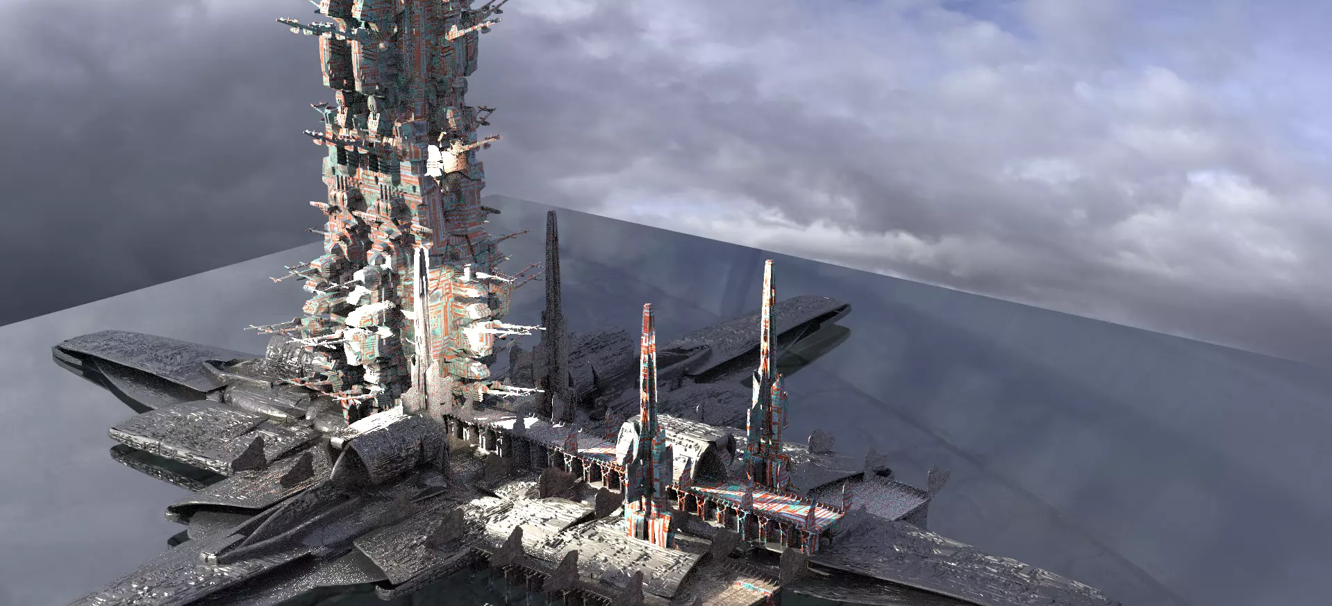 Emperor Flagship City 3D model_0