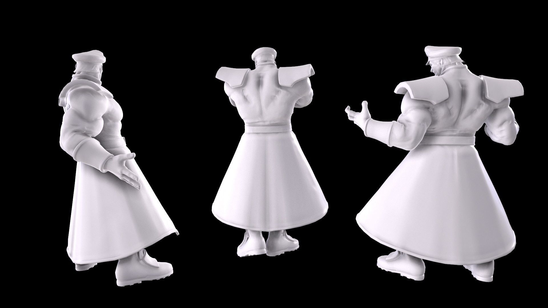 Street Fighter - M Bison 3D print model_2