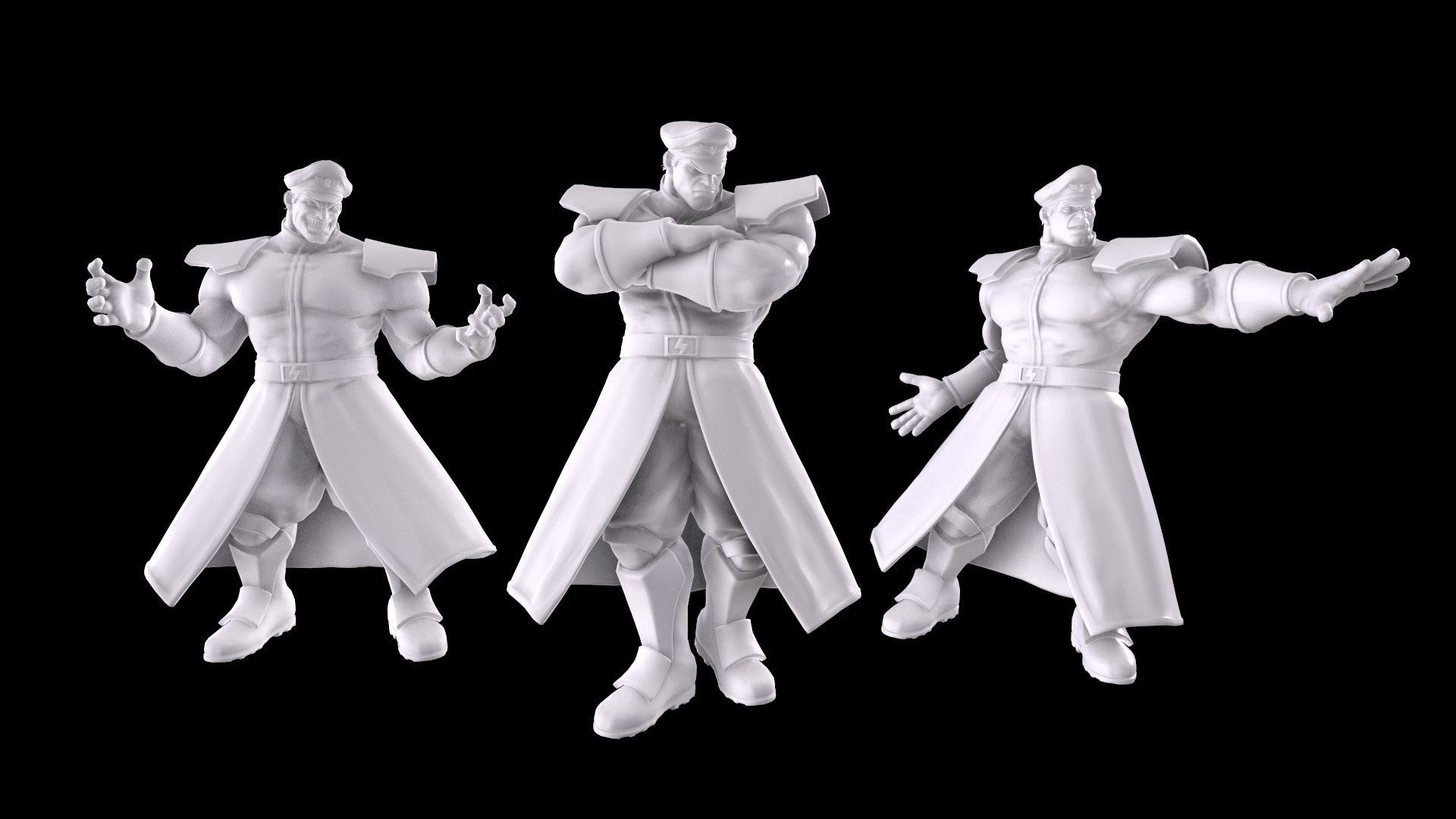 Street Fighter - M Bison 3D print model_1