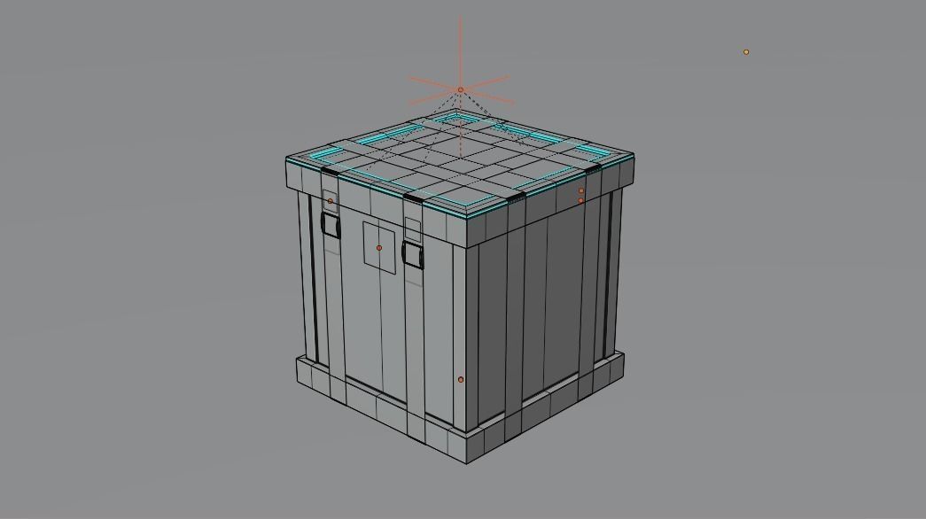 Wooden Crate Free 3D model_4