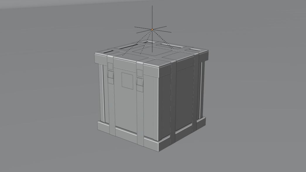 Wooden Crate Free 3D model_3