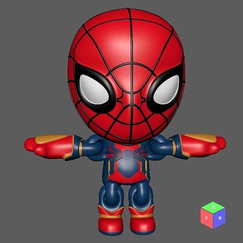 SPIDER-MAN TOY PLUS KEYRING 3D print model