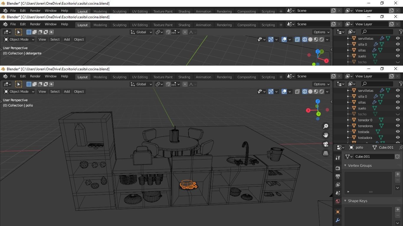 Kitchen Game Assets 3D print model_6