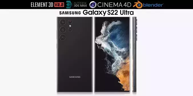 Samsung Galaxy S22 Ultra v1 3D model
