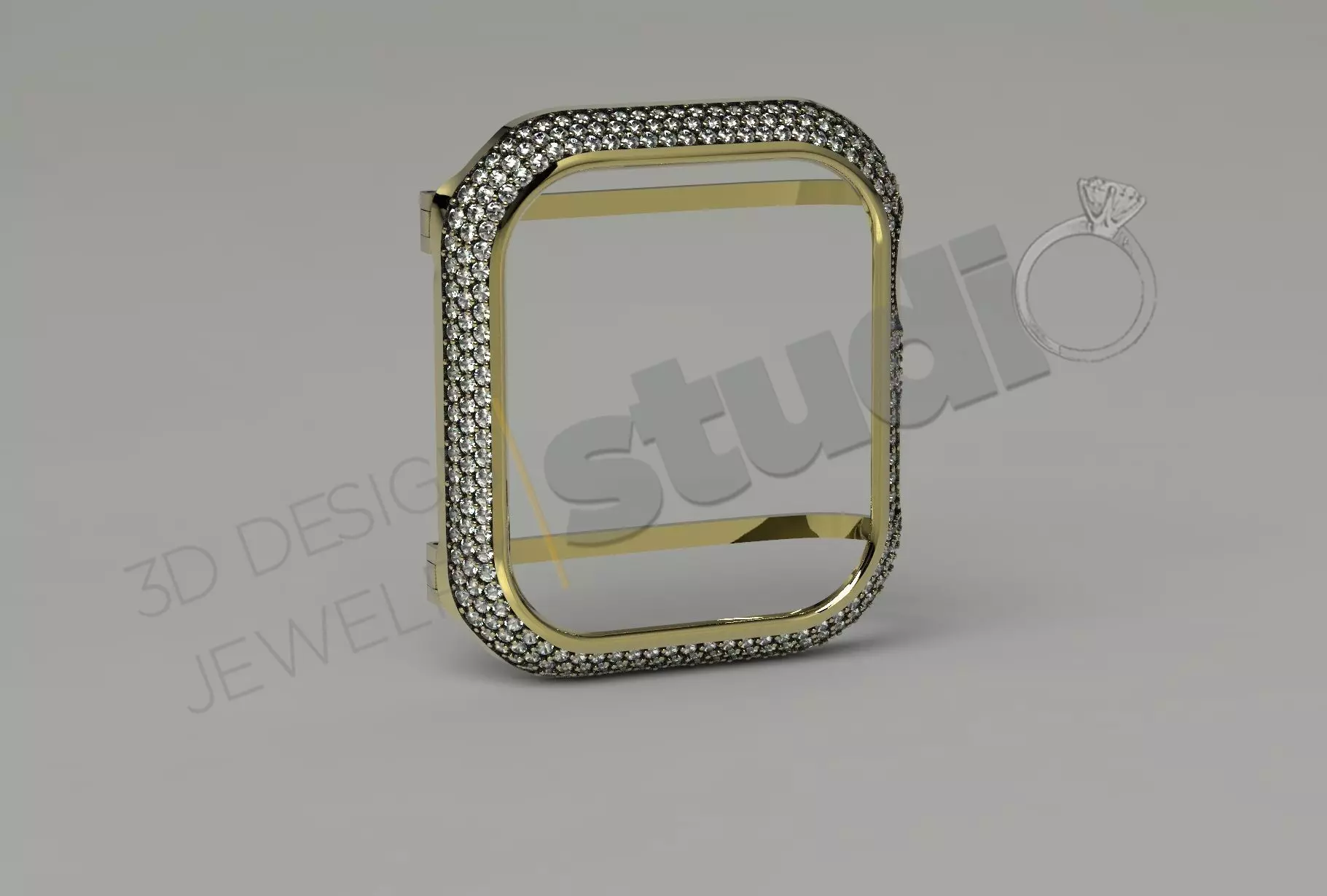 Apple iWatch series 3 cover 3D print model_0