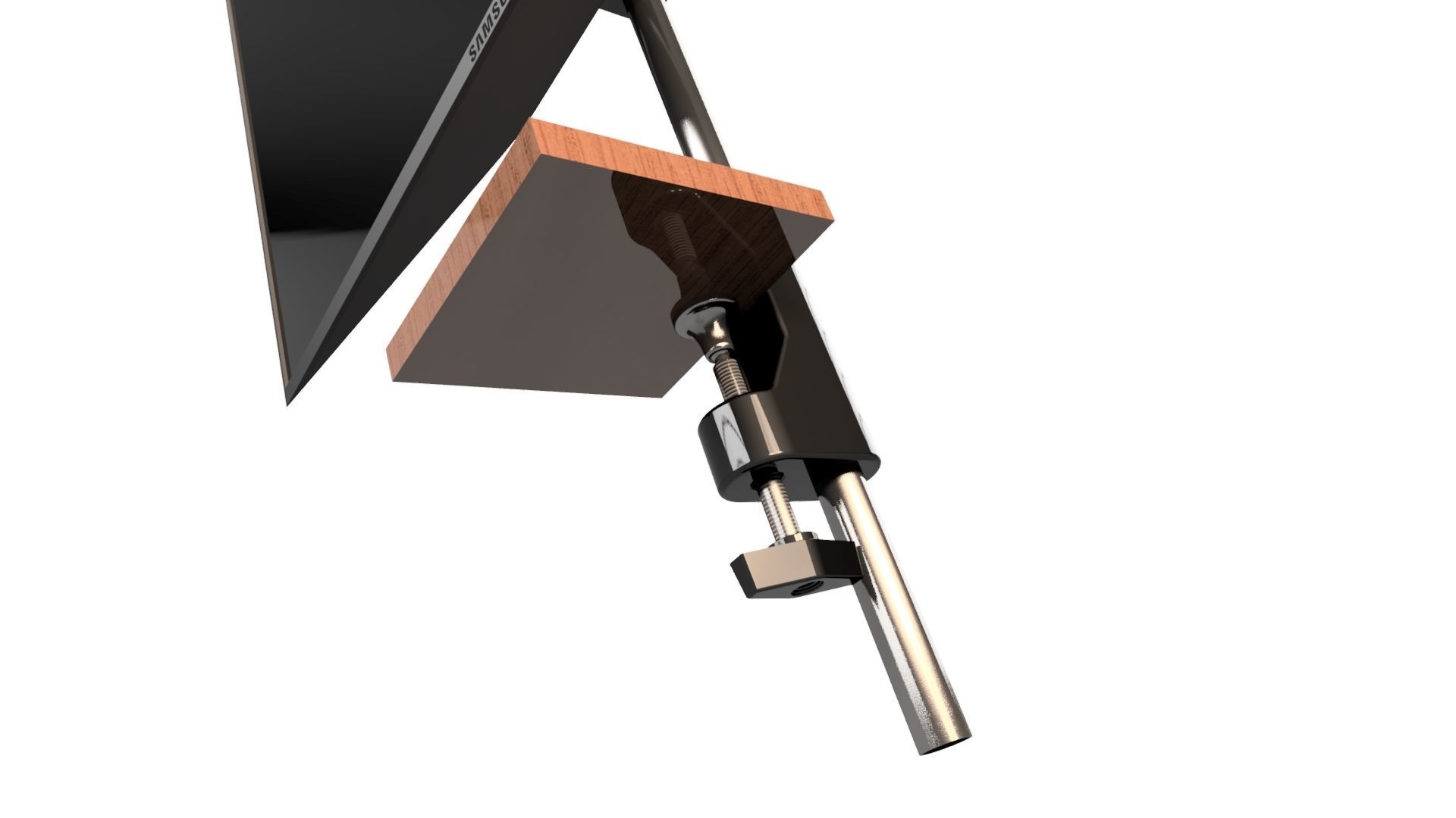 Monitor fixing device Low-poly 3D model_4