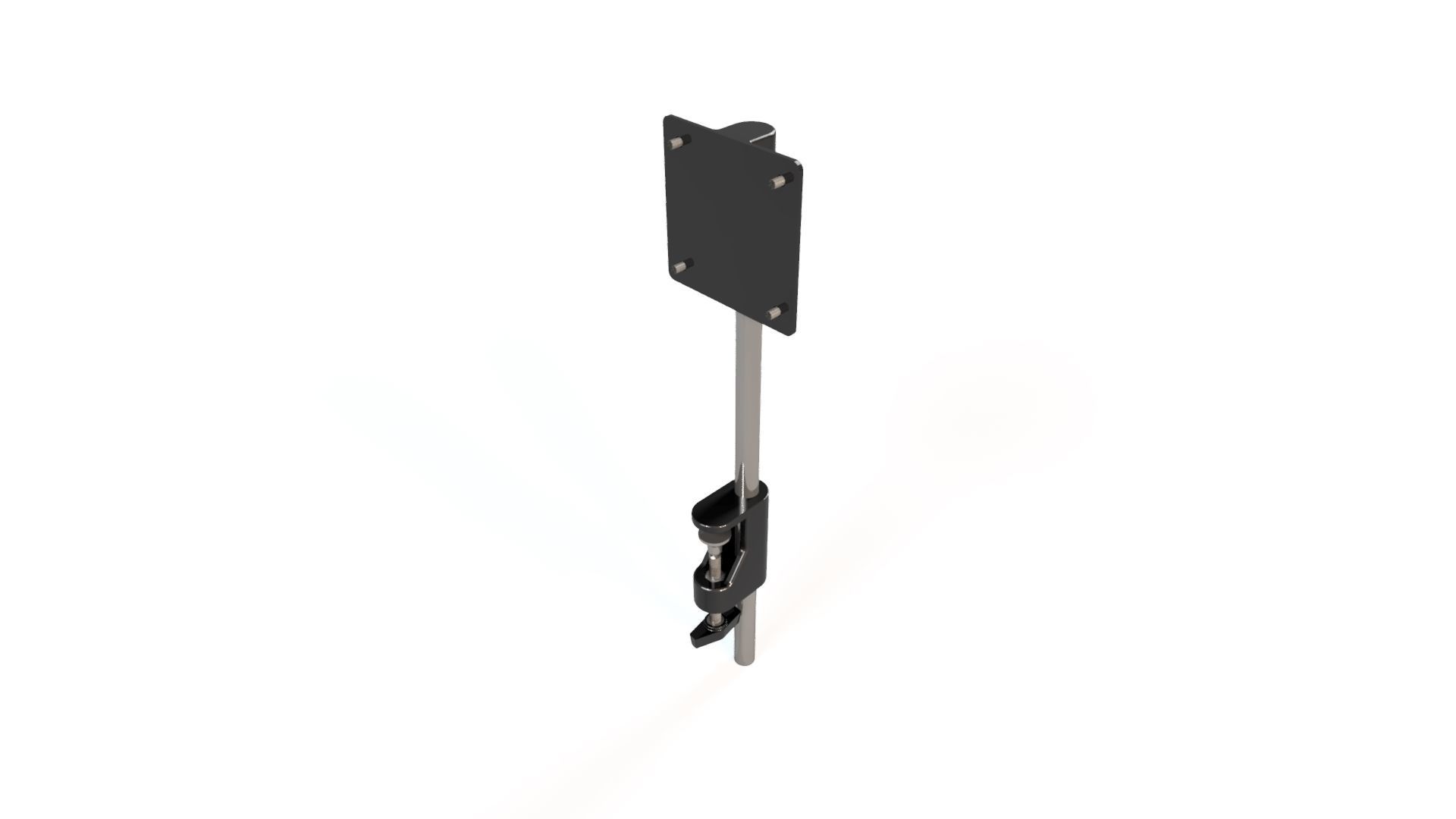 Monitor fixing device Low-poly 3D model_7