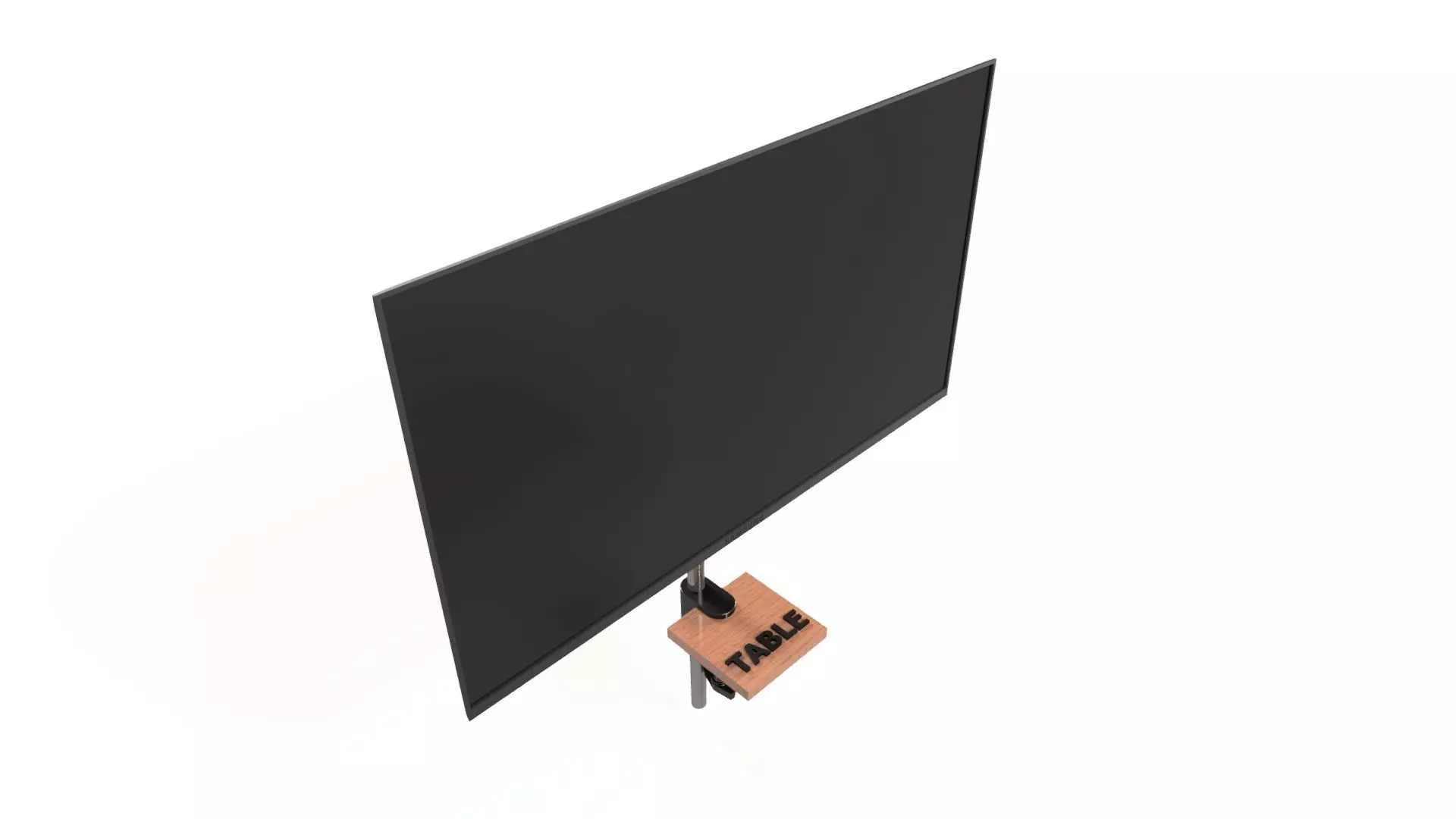 Monitor fixing device Low-poly 3D model_0
