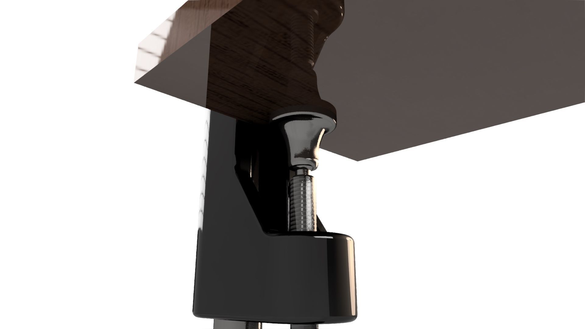 Monitor fixing device Low-poly 3D model_5