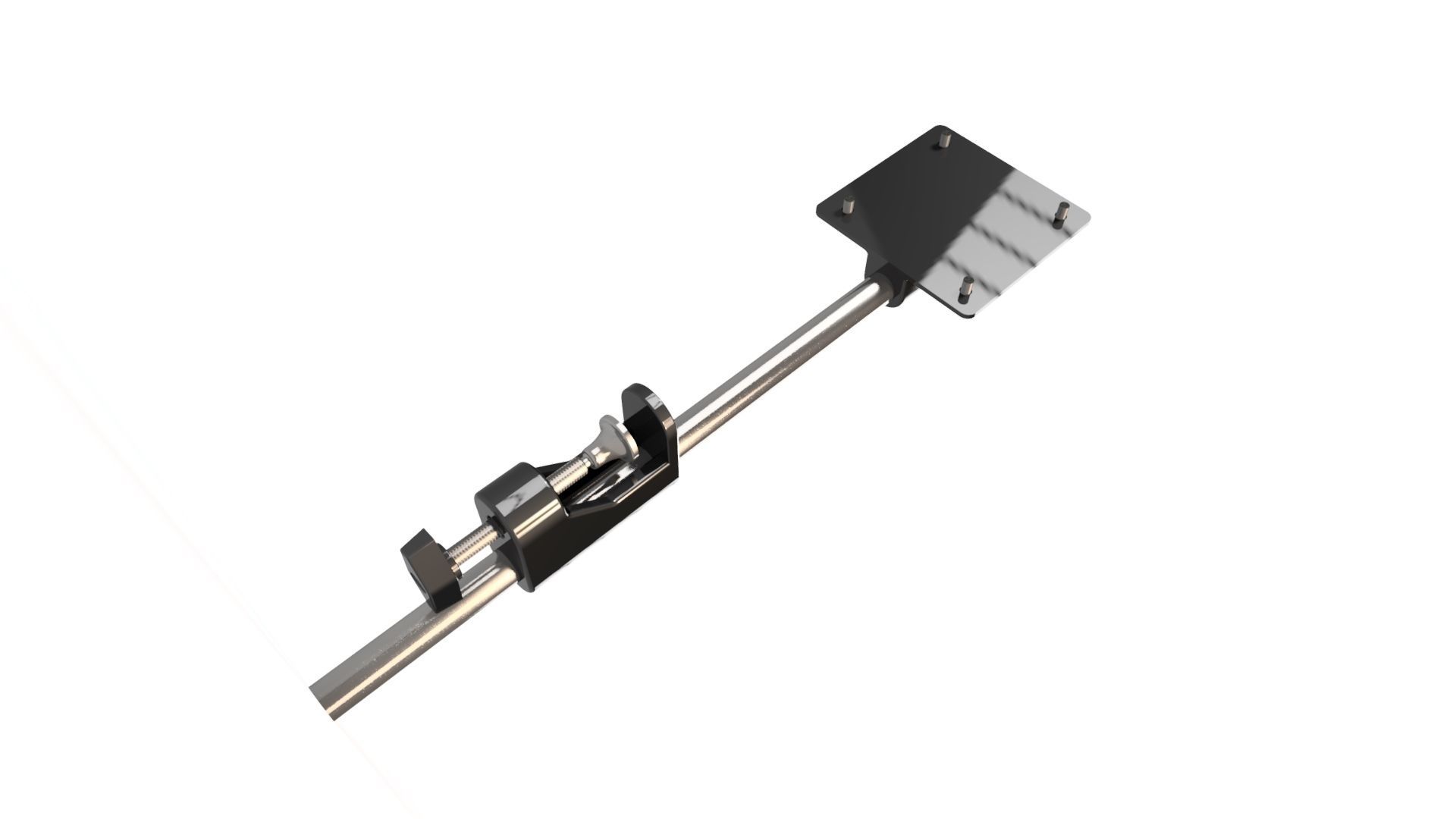 Monitor fixing device Low-poly 3D model_8