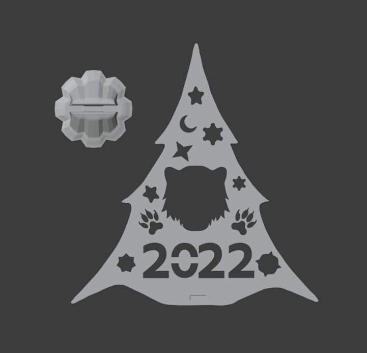TREE TIGER 2022 3D print model_1
