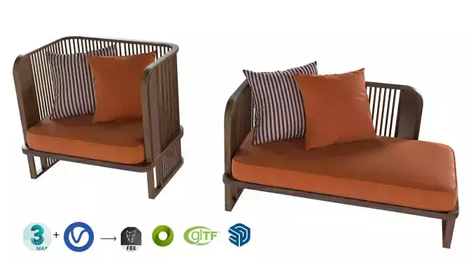 Design Chair 3ds max Modeling